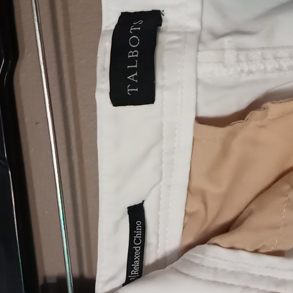 Talbots White Relaxed Chinos Size 8 - Picture 5 of 5